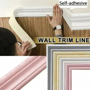dhesive Environmental Protection 3D Wall Edging Strip (7.55 FEET/ROLL)
